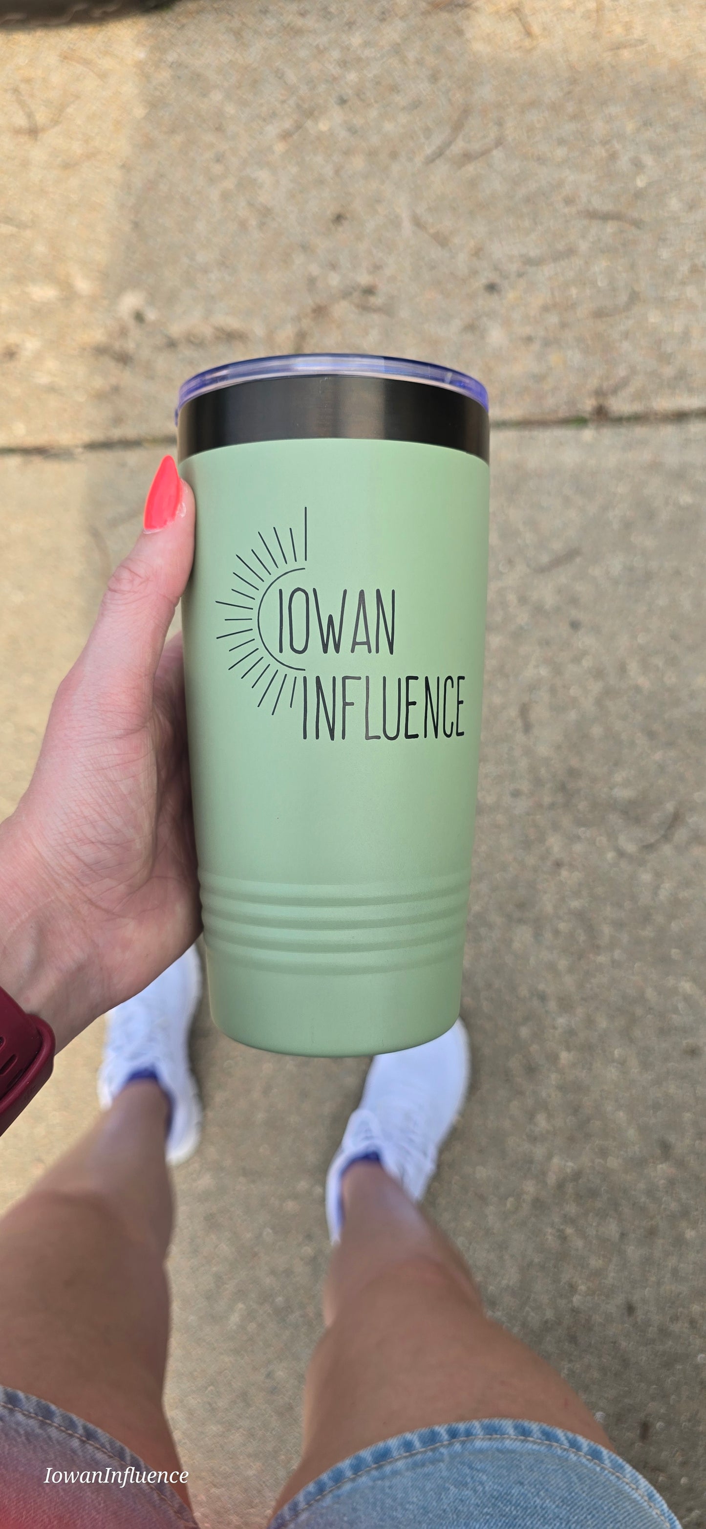 IowanInfluence Logo 20oz. Tumbler - Limited Edition Color - Summer Sage