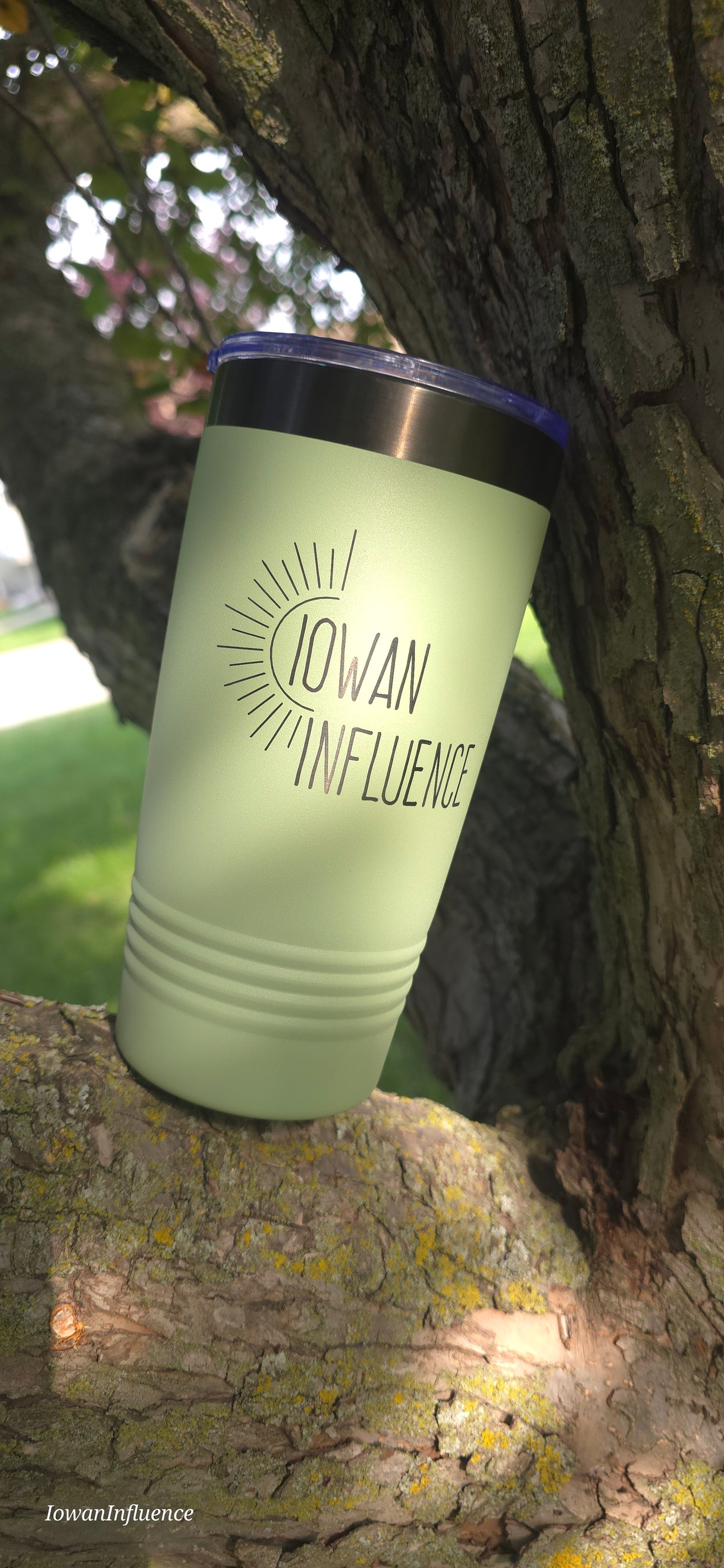 IowanInfluence Logo 20oz. Tumbler - Limited Edition Color - Summer Sage
