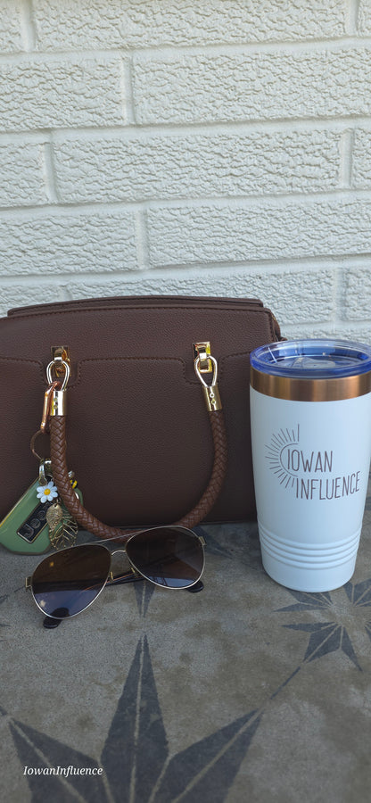 IowanInfluence Logo 20oz. Tumbler - White
