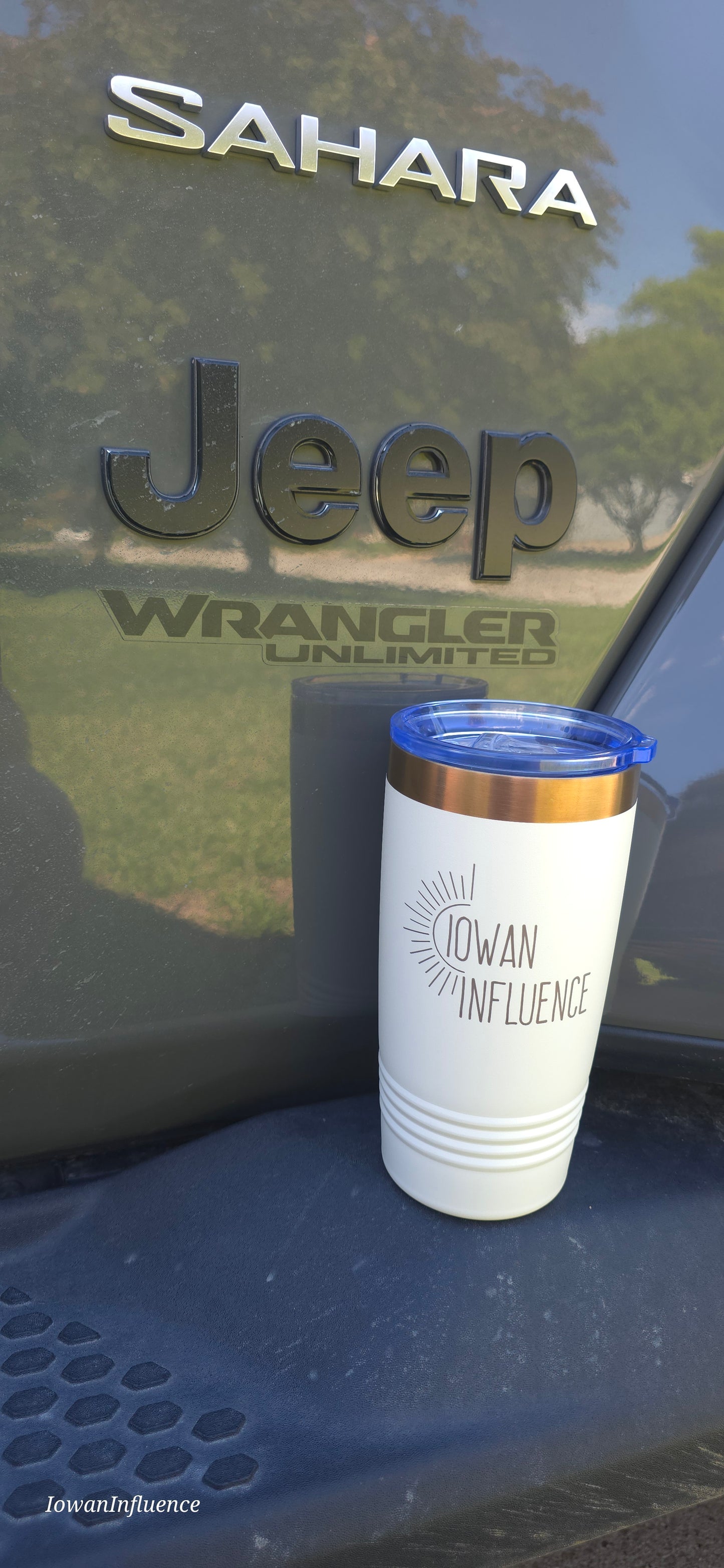 IowanInfluence Logo 20oz. Tumbler - White