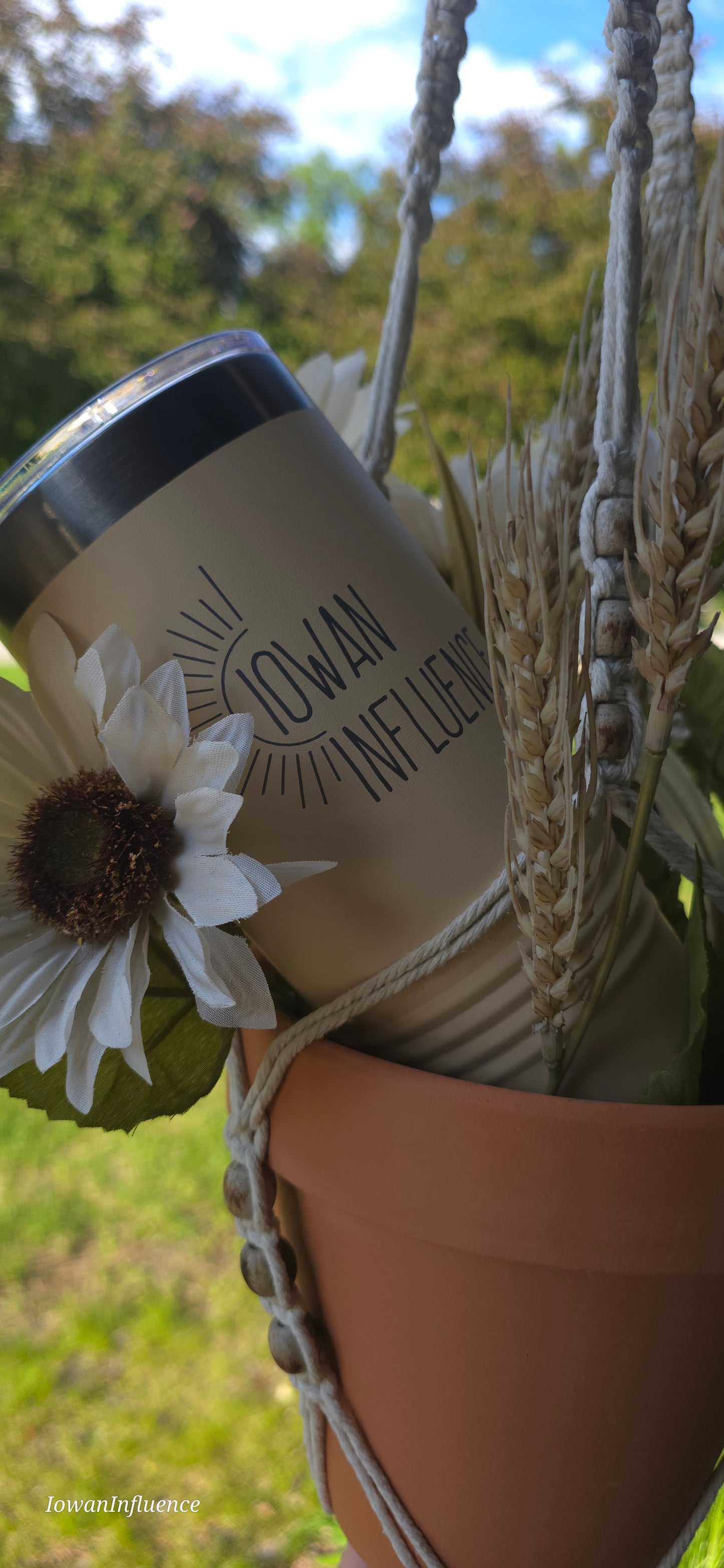 IowanInfluence Logo 20oz. Tumbler - Limited Edition Color - Warm Sand
