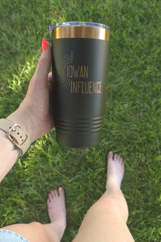 IowanInfluence Logo 20oz. Tumbler - Black